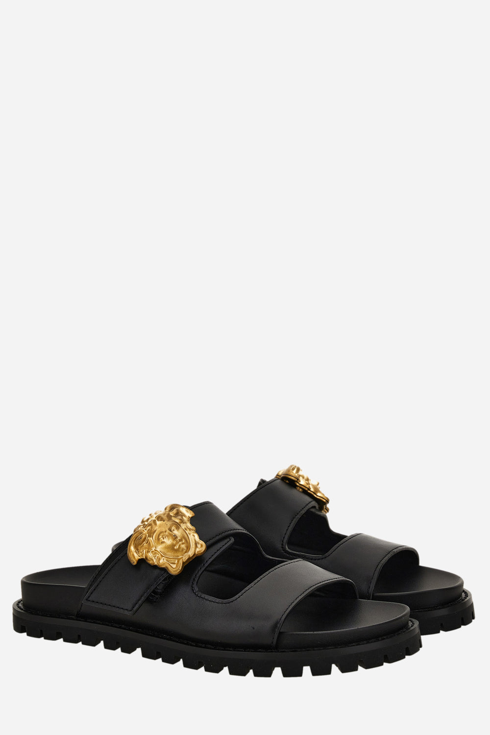 Versace — La Medusa Sandal In Calf Leather