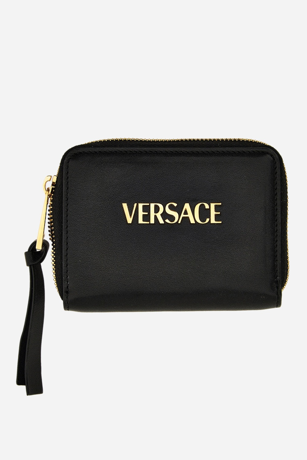 Versace — Versace Tag Compact Wallet In Lamb Leather