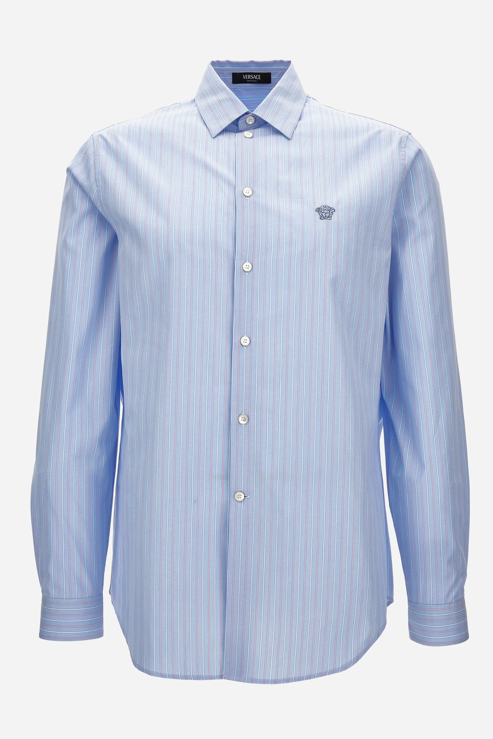 Versace — Informal Shirt In Multicolor Striped Poplin