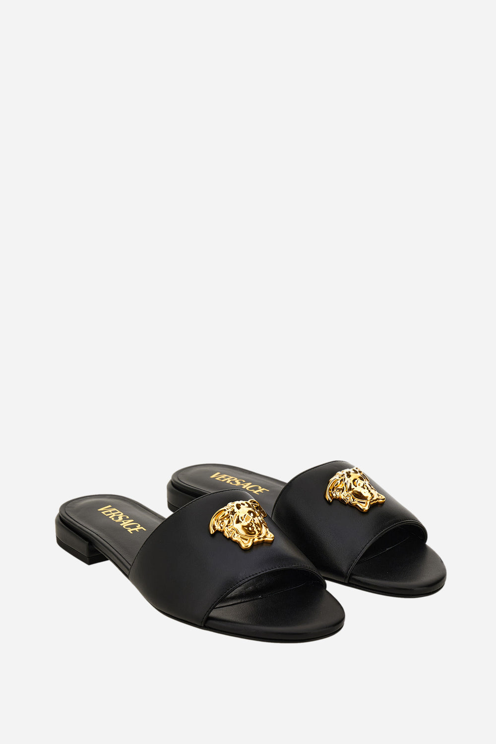 Versace — La Medusa Sandal In Calf Leather