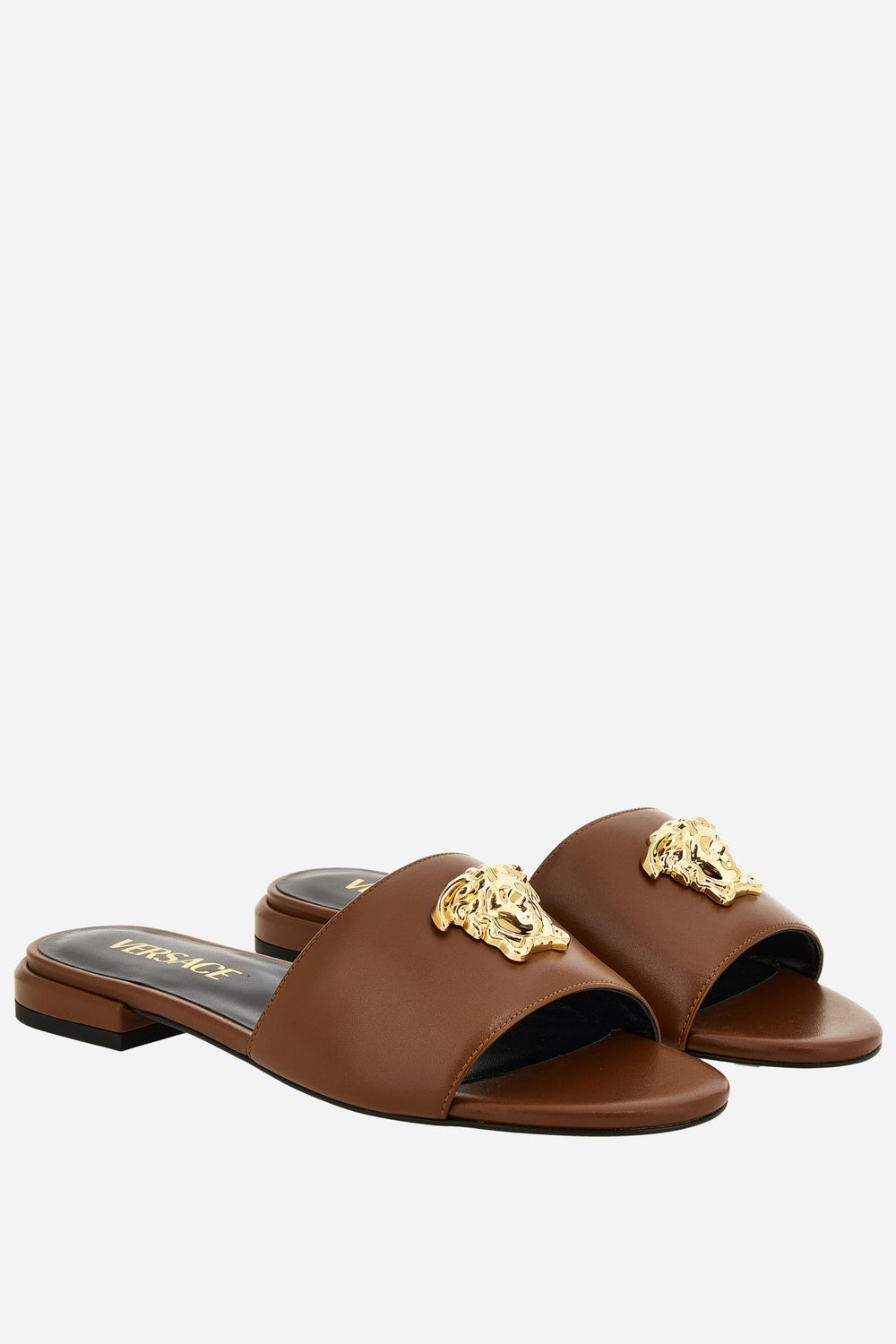 Versace — La Medusa Sandal In Calf Leather