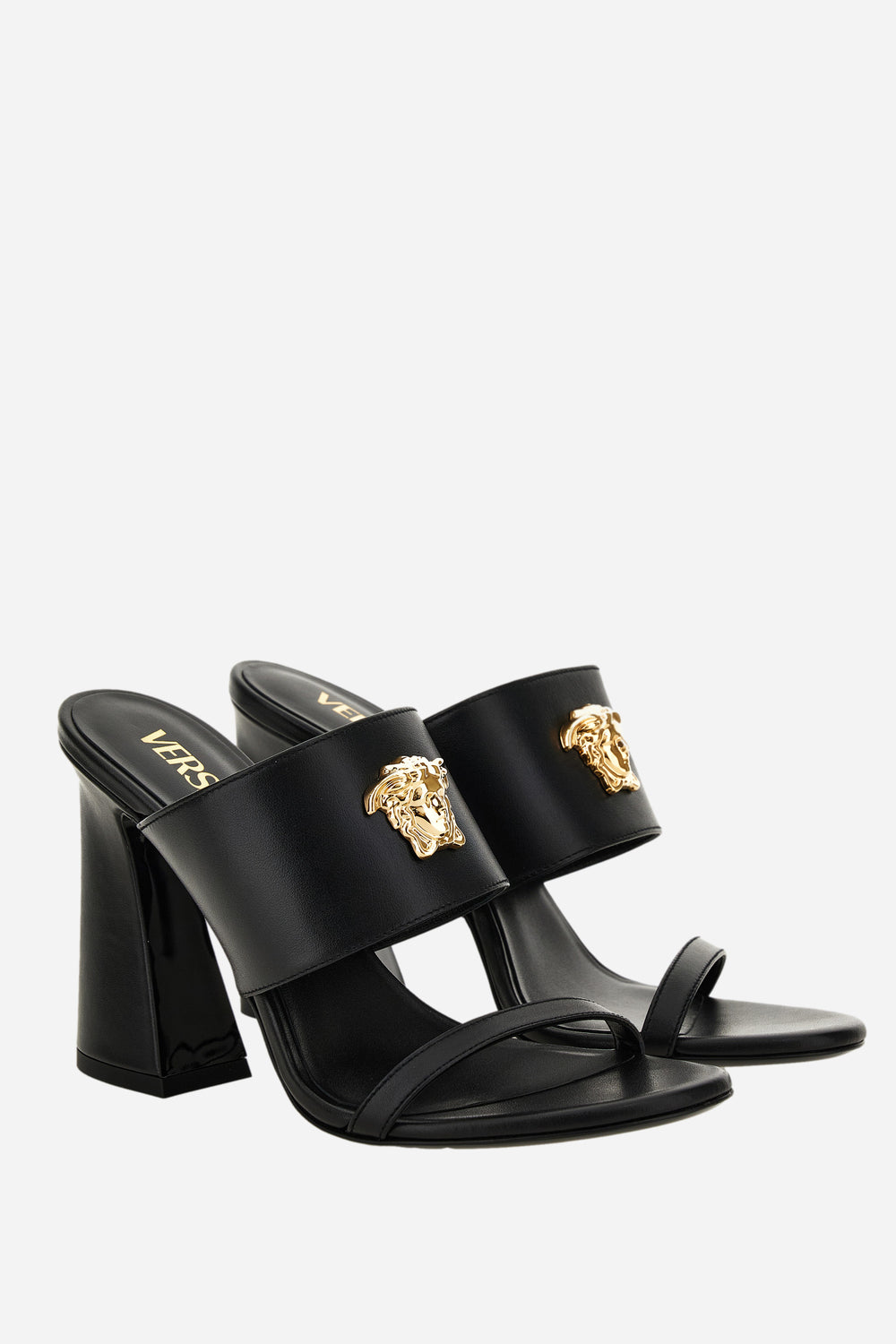 Versace — La Medusa Medusa Mule In Calf Leather