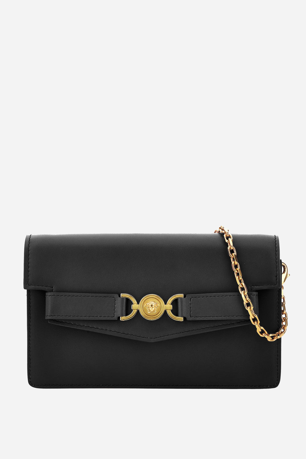 Versace — Medusa 95 Wallet On Chain In Calf Leather