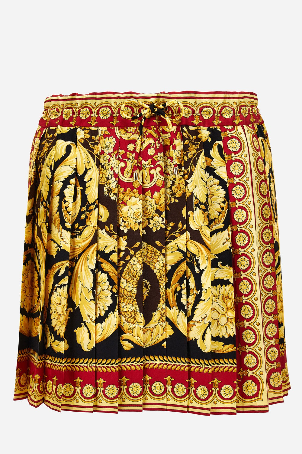 Versace — Skirt In Barocco 92 Foulard On Silk Twill