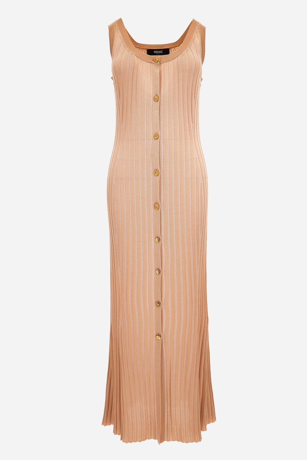 Versace — Knit Dress In Ribs Vanise' Viscose Blend