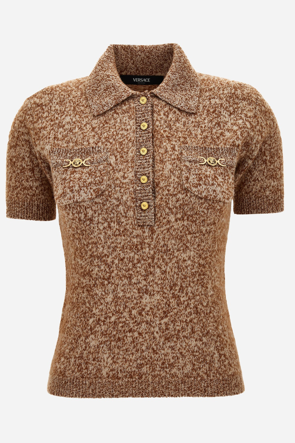 Versace — Knit Sweater In Mouline' Wool Cashmere Icons
