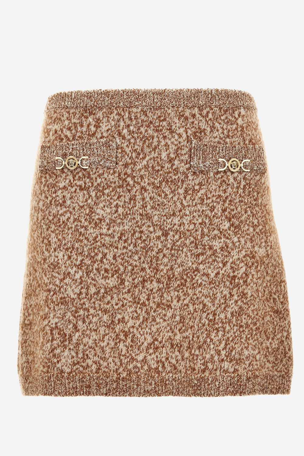 Versace — Knit Skirt In Mouline' Wool Cashmere Icons