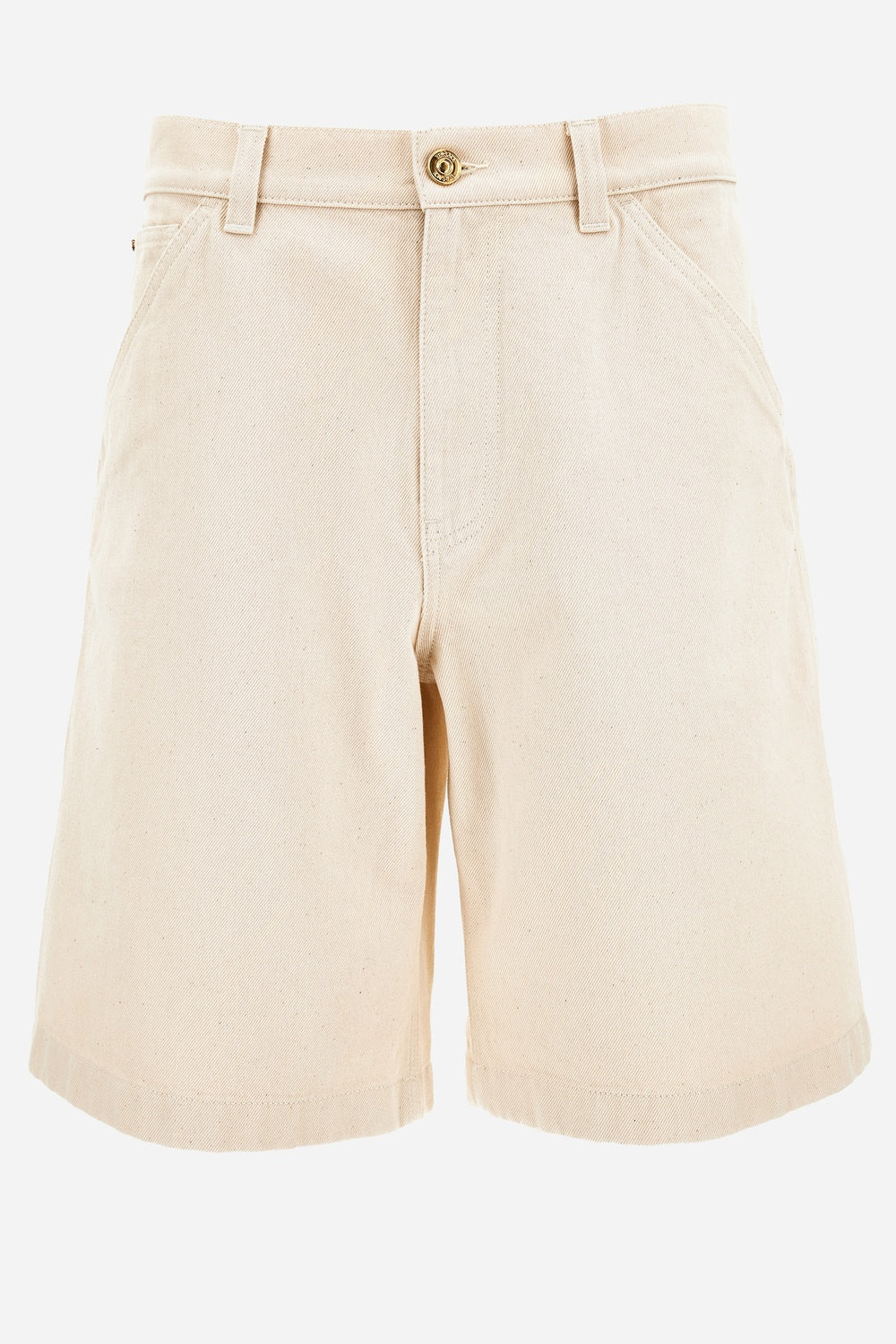 Versace — Short Denim In Denim Ecru' Stop Rinsed