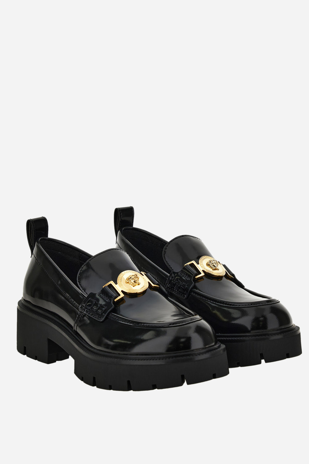 Versace — Icon Loafer In Calf Leather-Metal Hw