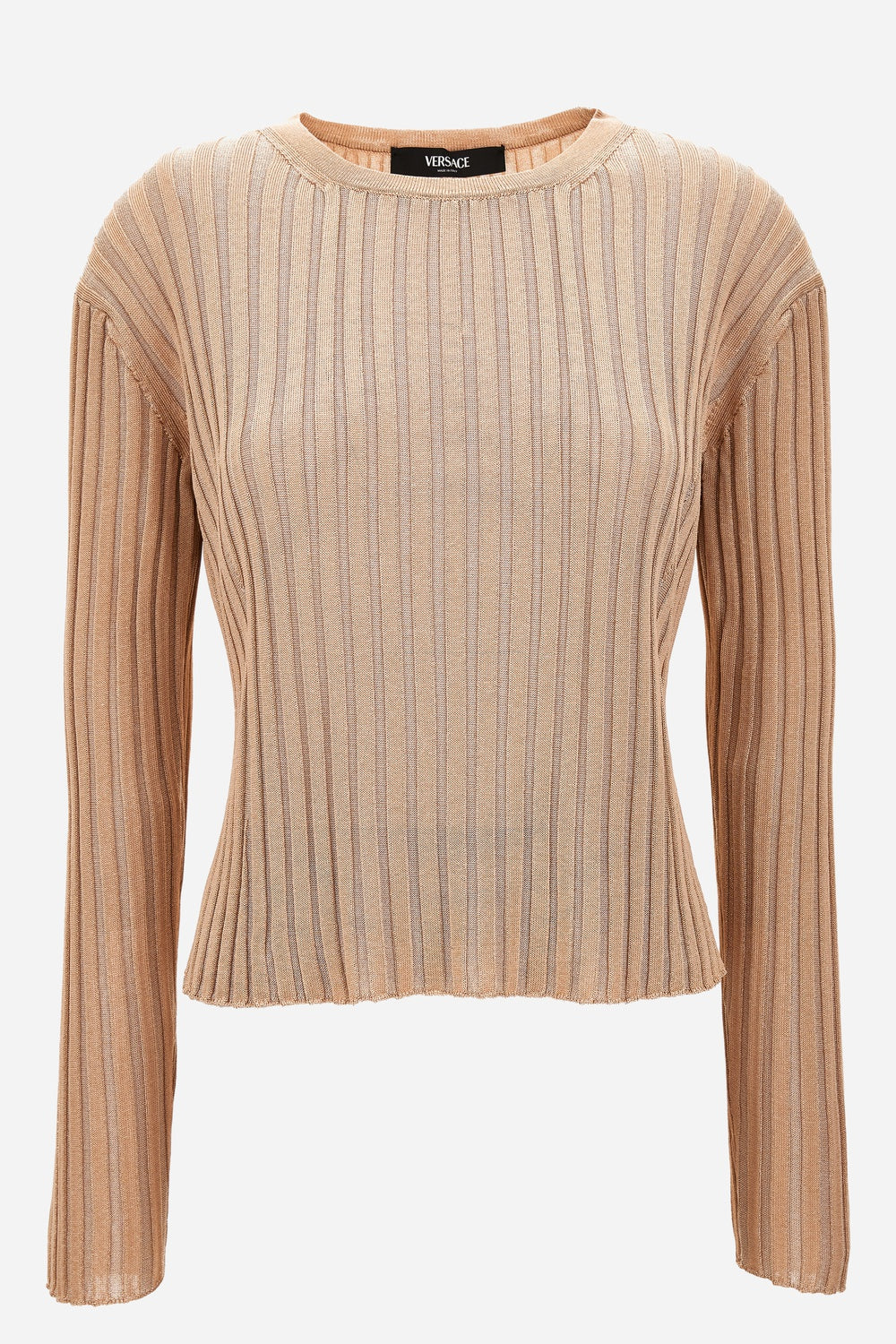 Versace — Knit Sweater In Ribs Lurex Blend
