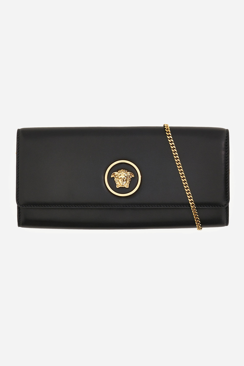 Versace — La Medusa Clutch In Lamb Leather