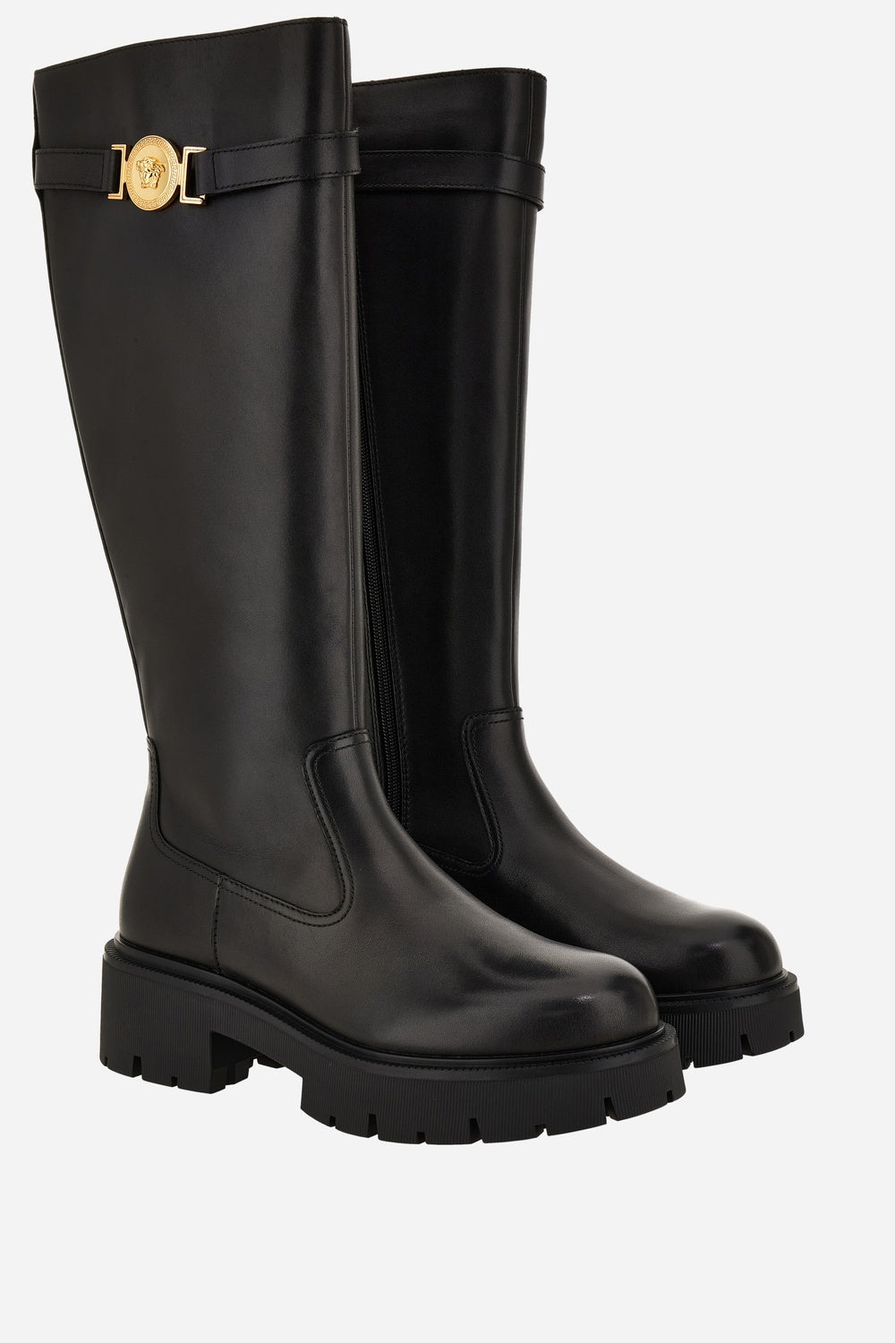 Versace — Icon Boot In Calf Leather