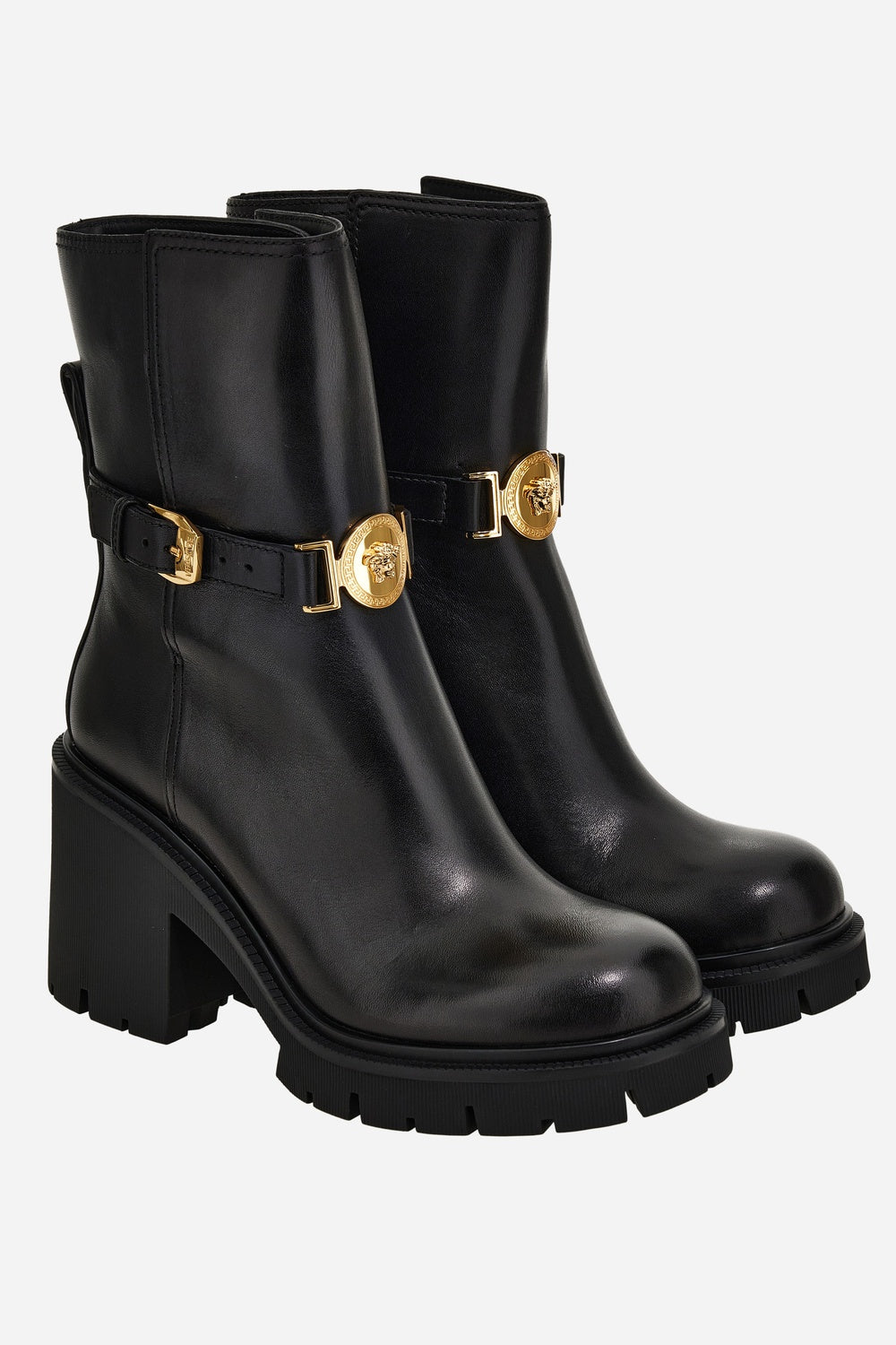 Versace — Icon Ankle Boot In Calf Leather