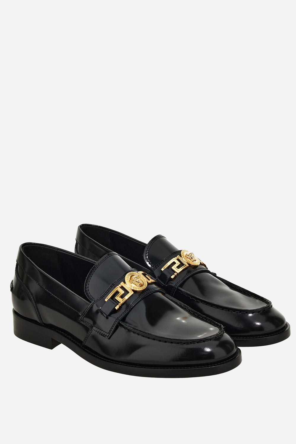 Versace — La Greca Loafers In Calf Leather