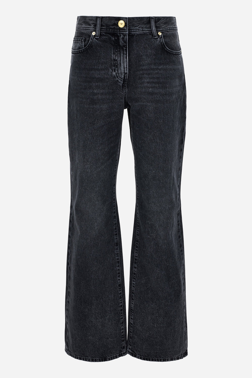 Versace — Pant Denim In Black Denim Fabric Stone Wash