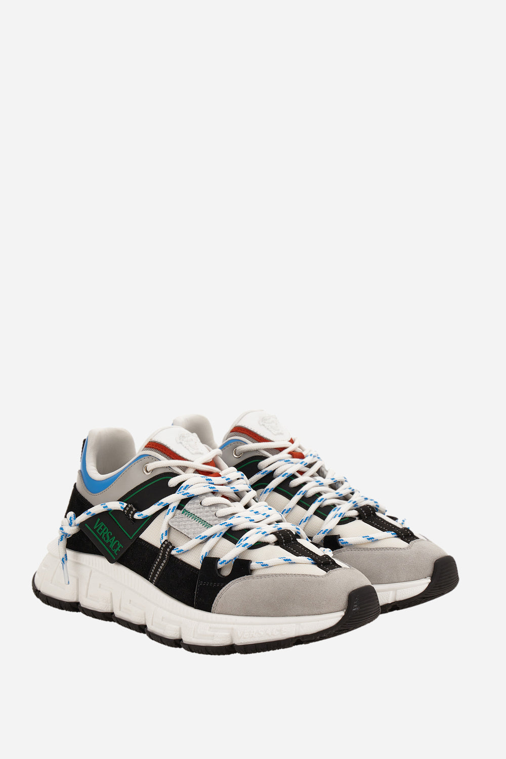 Versace — Urban Hike Sneaker In Split Leather-Fabric-Calf Leather