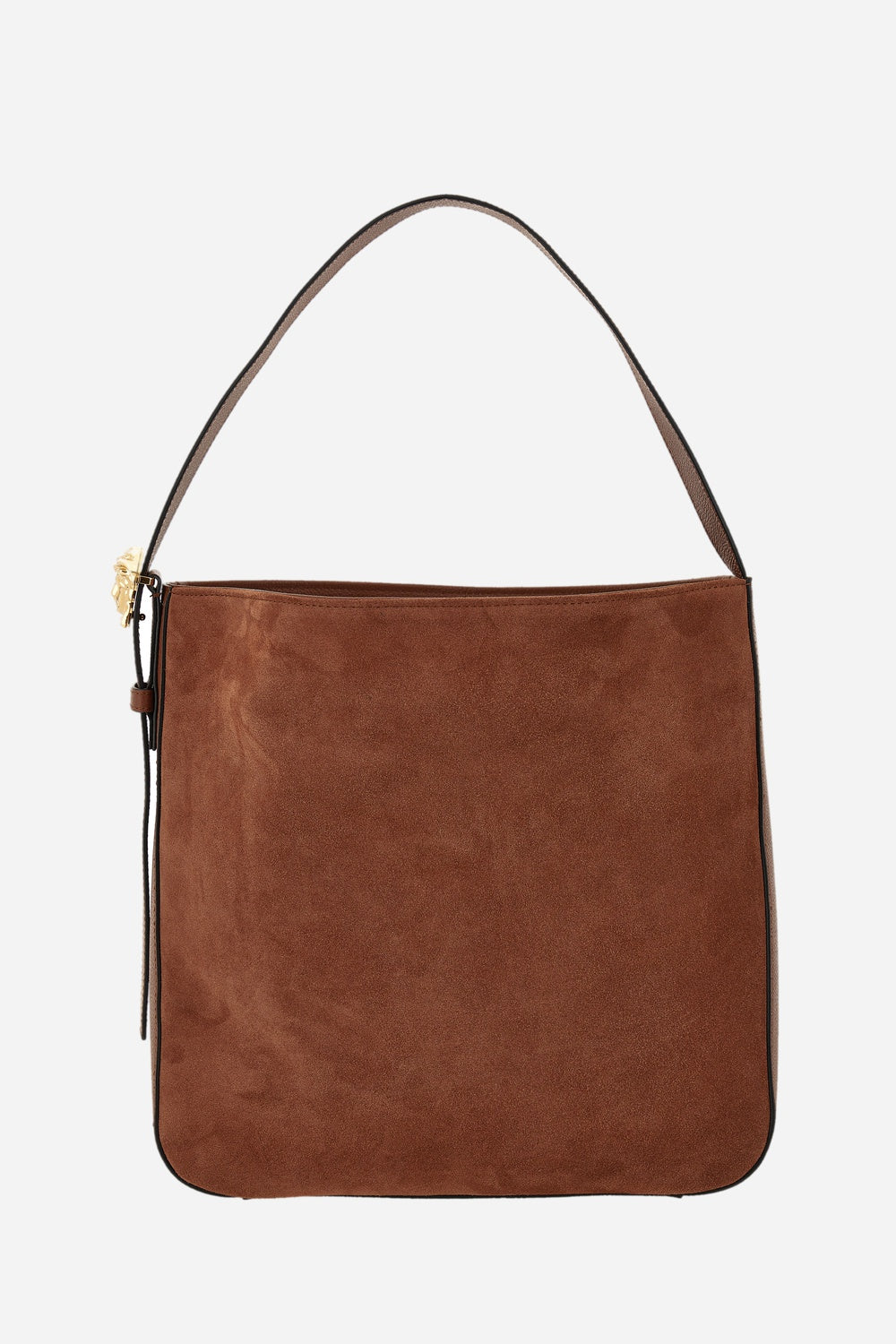 Versace — La Medusa Hobo In Grainy Calf Leather-Suede