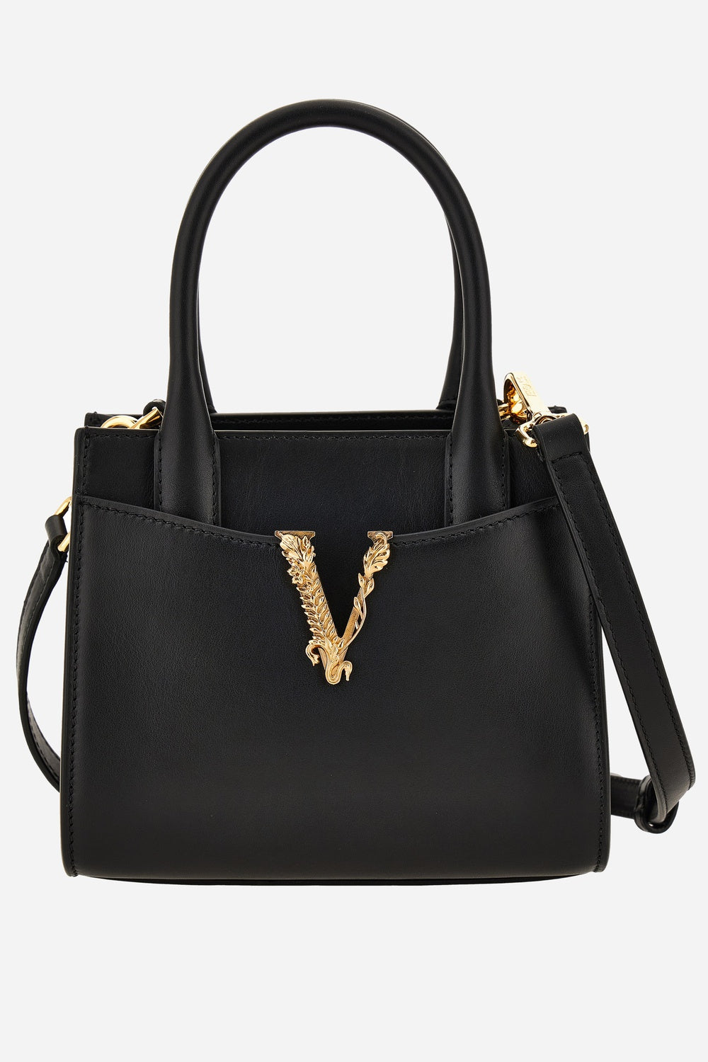 Versace — Virtus Top Handle In Calf Leather