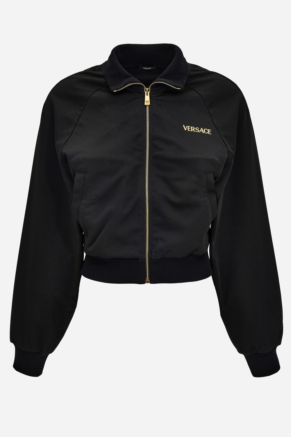 Versace — Sweatshirt In Technical Jersey With Medusa Embroidery