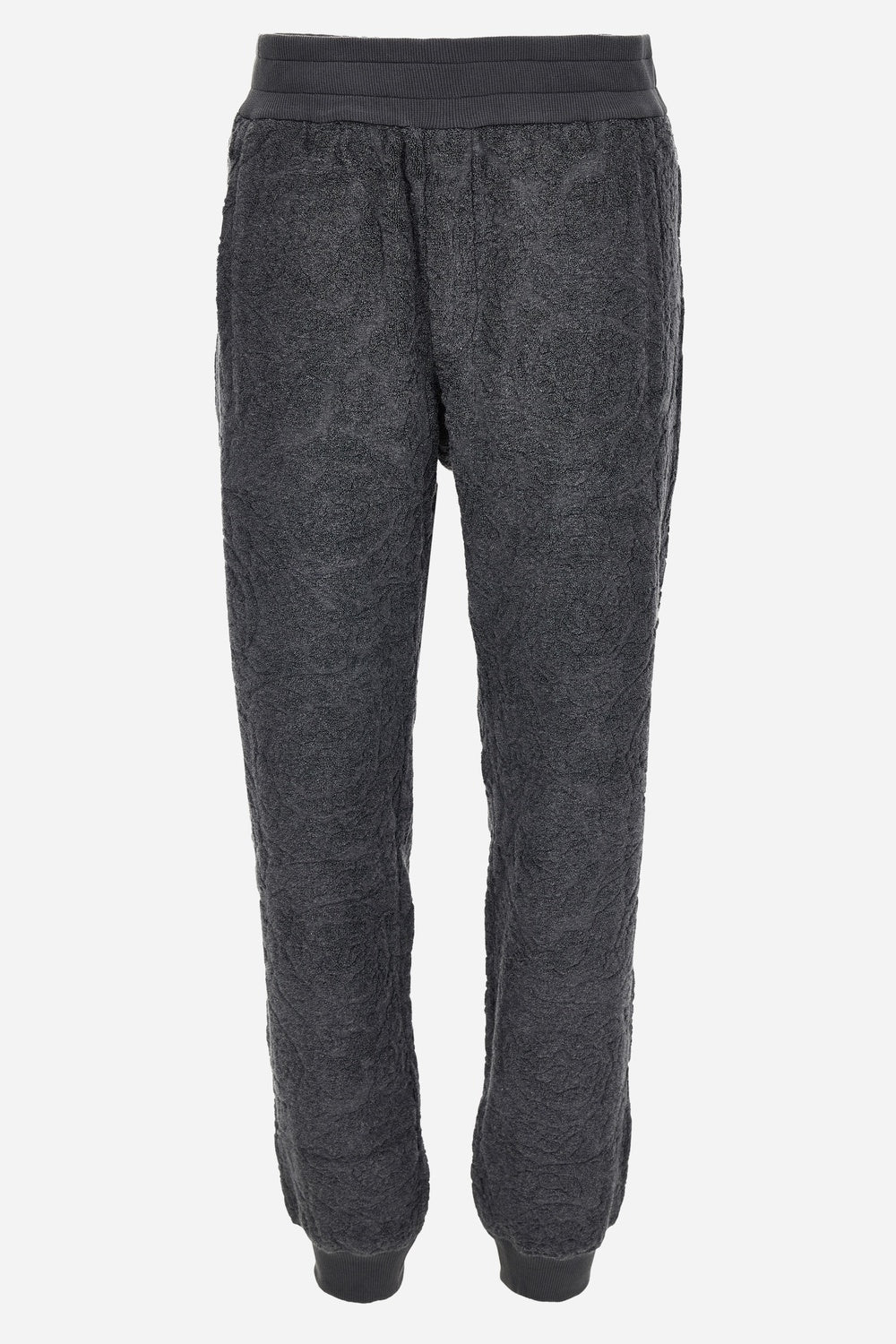 Versace — Sweatpant In Baroque Towel Stitch Jacquard Fabric