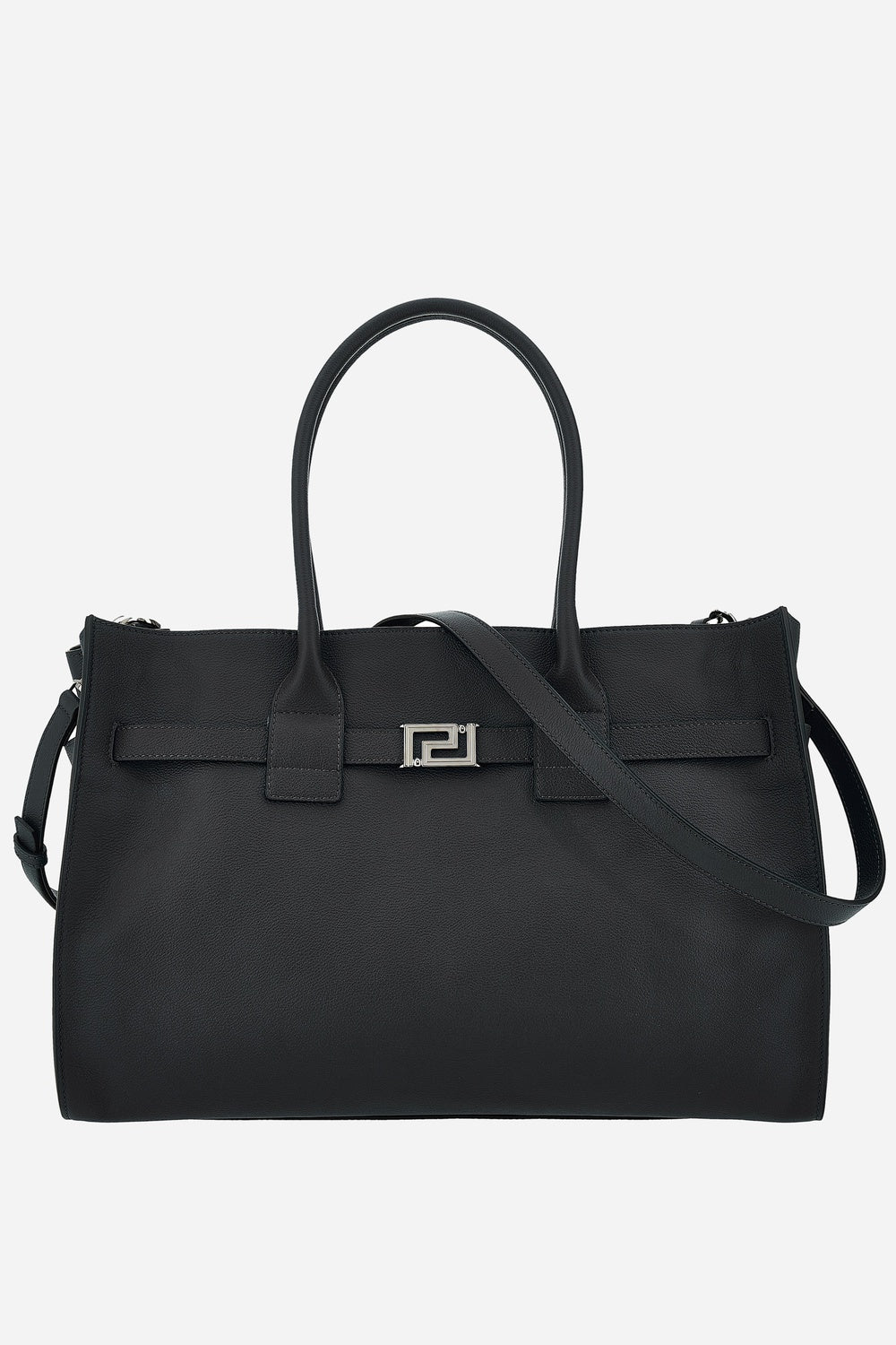Versace — La Greca Tote In Calf Leather