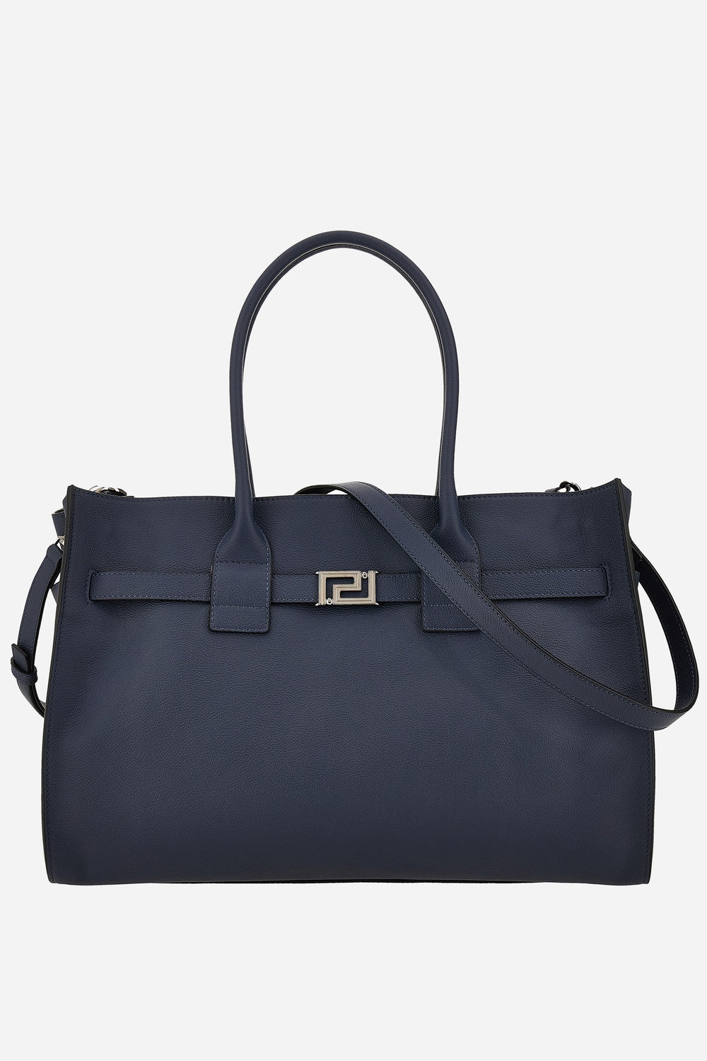 Versace — La Greca Tote In Calf Leather