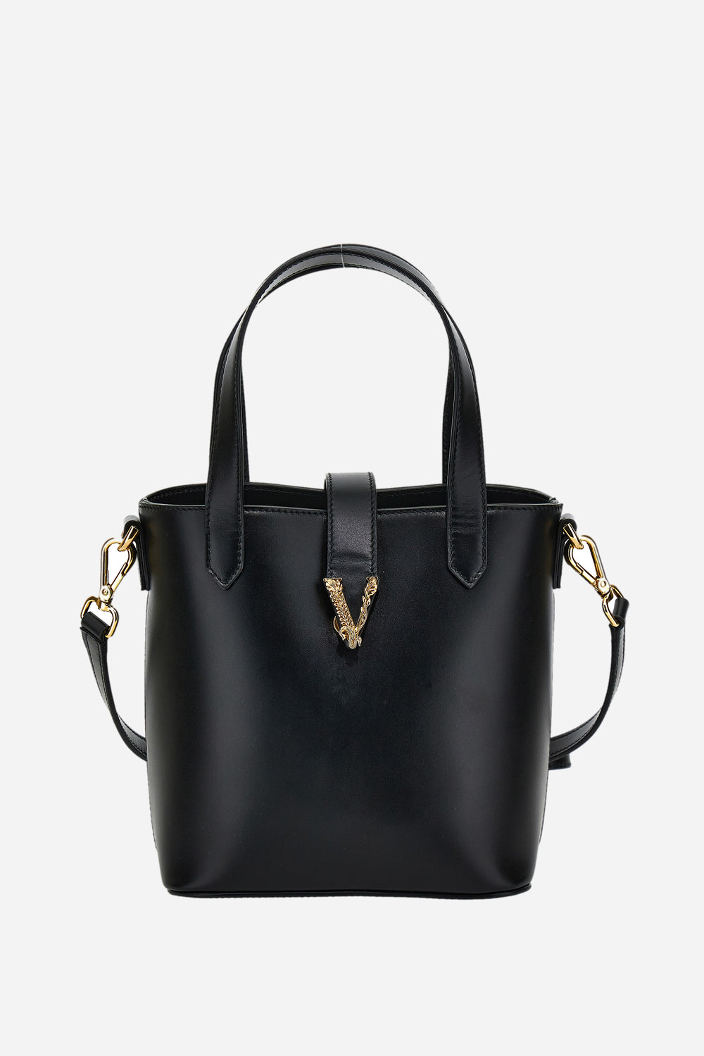 Versace — Virtus Bowling Bag In Calf Leather