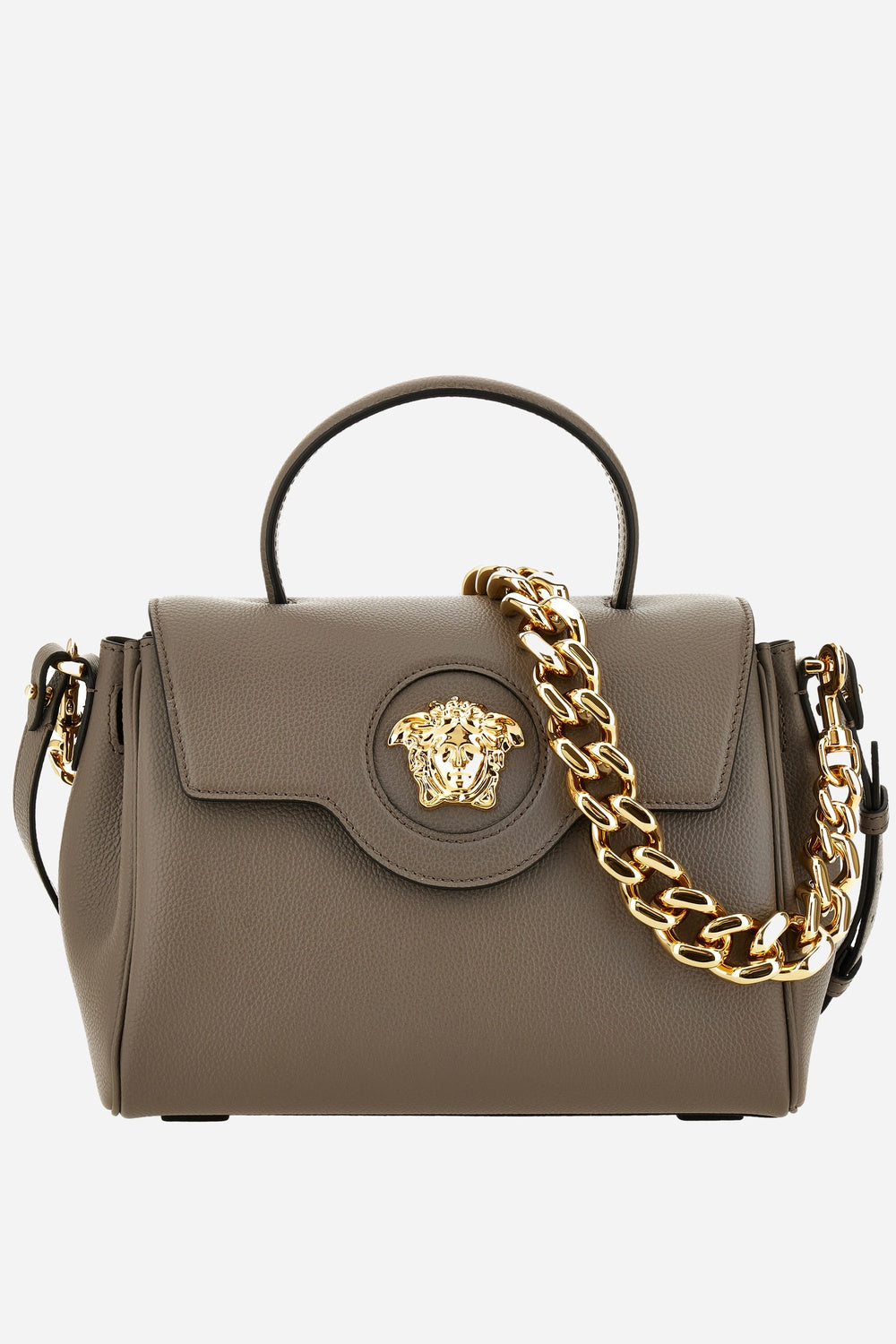 Versace — La Medusa Medium Top Handle In Grainy Calf Leather
