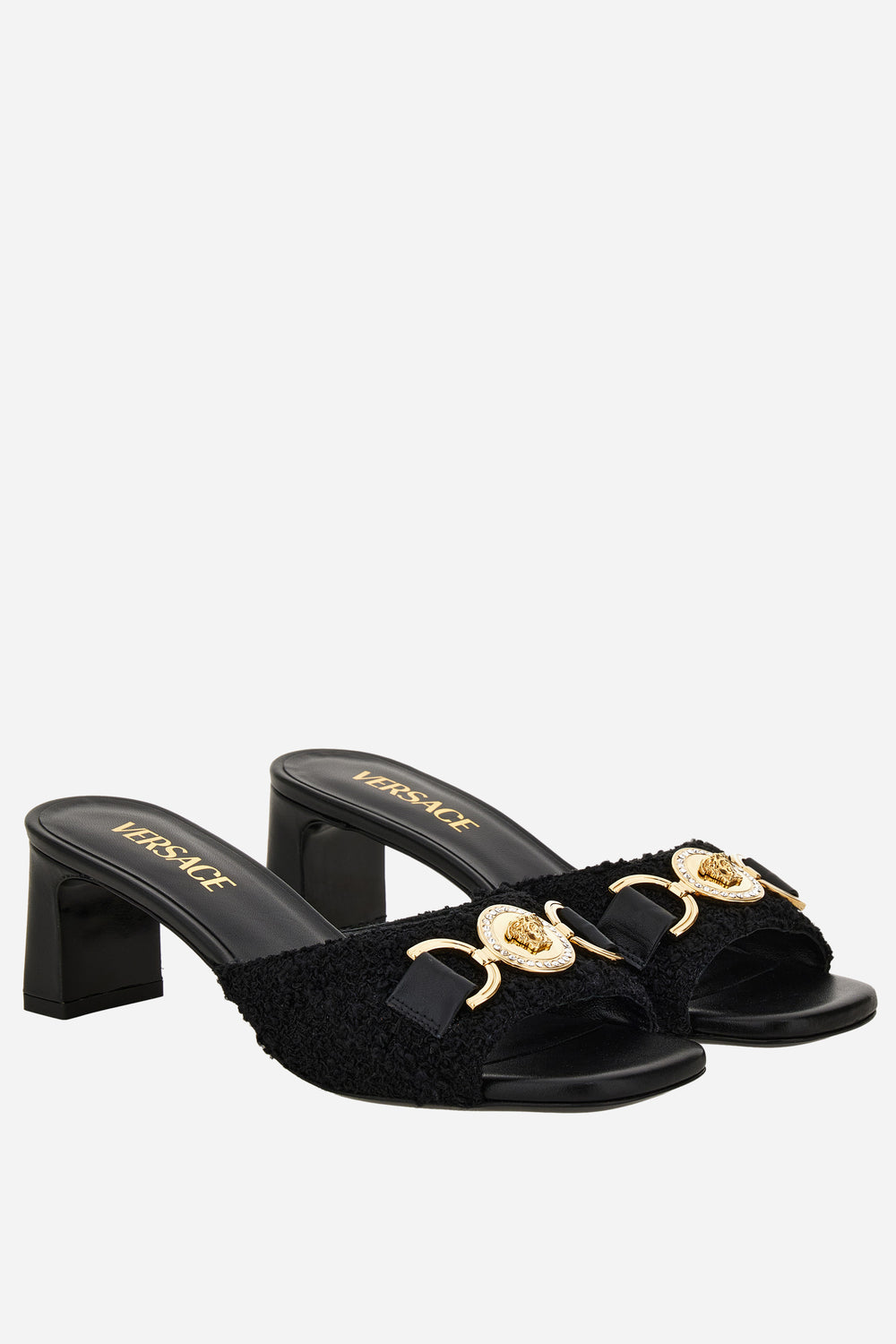 Versace — Medusa 95 Mule H.55 In Fabric