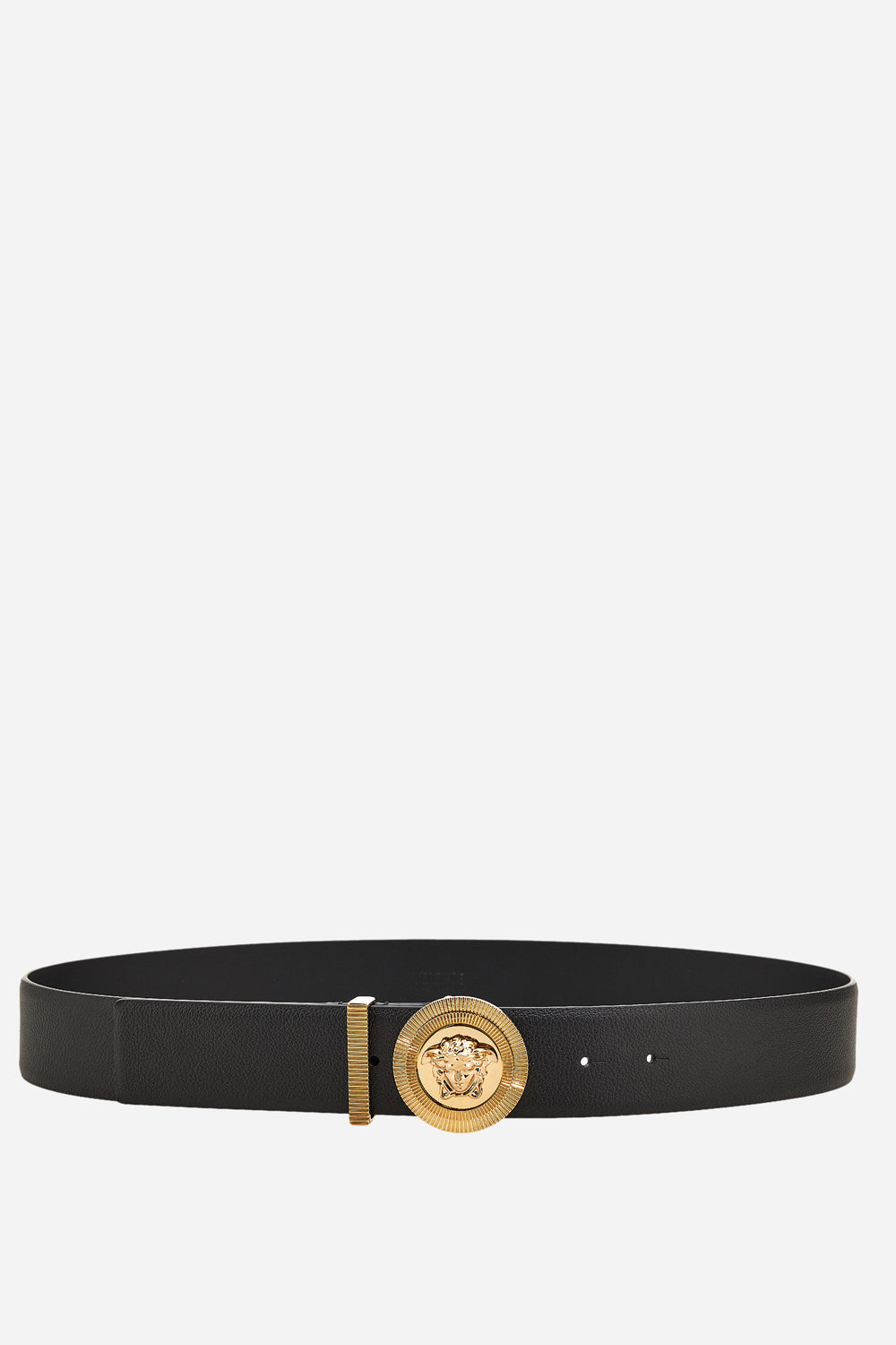 Versace — Medusa Biggie Belt H.40 In Grany Calf Leather