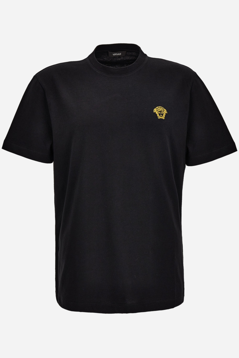 Versace — T-Shirts In Jersey-Medusa Embroidery